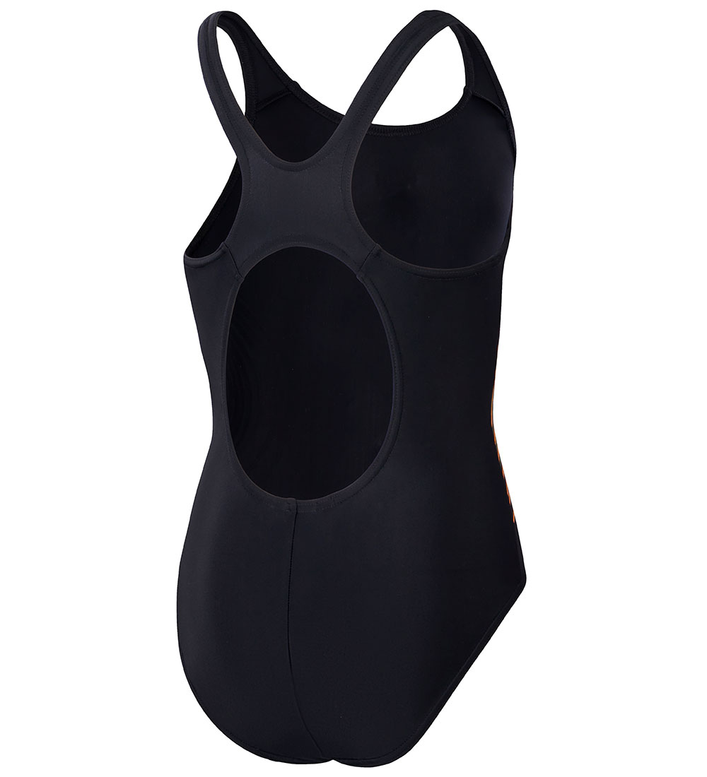Speedo Badedragt - Placement Muscleback - Black/Orange