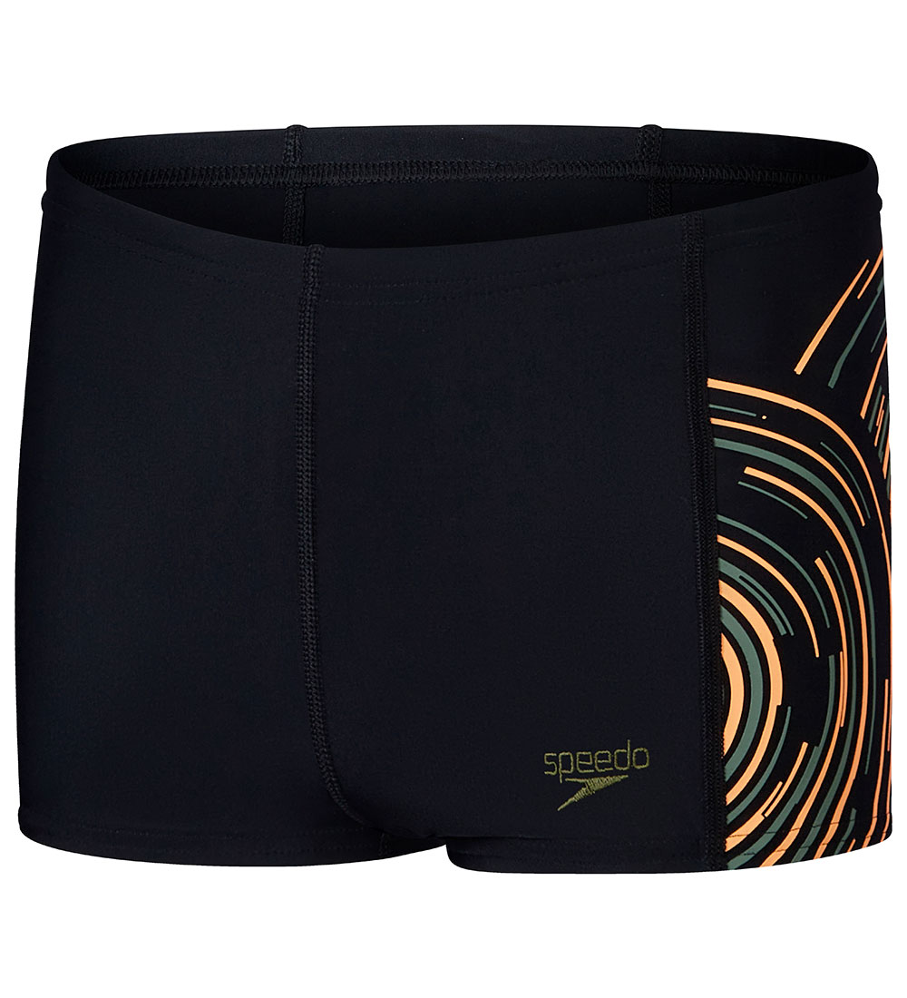 Speedo Badebukser - Plastisol Placement Aquashort - Black/Green