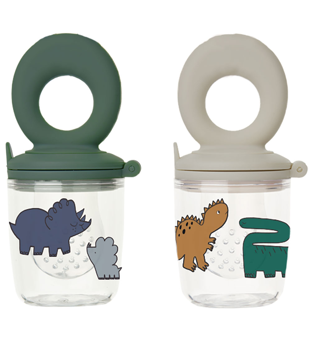 Liewood Food Feeder 2-pak - Miranda - Dinosaurs/Mist