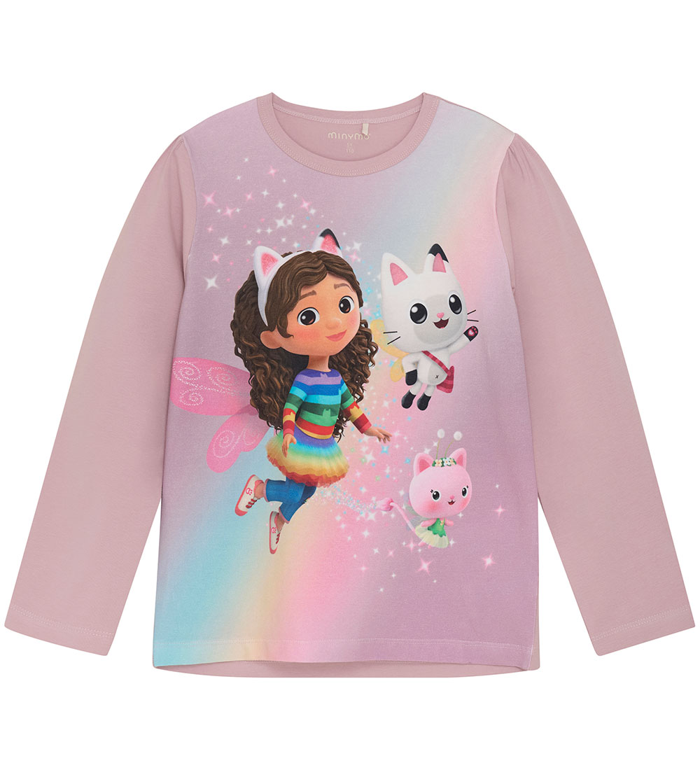 Minymo Bluse - Dawn Pink m. Gabby's Dollhouse