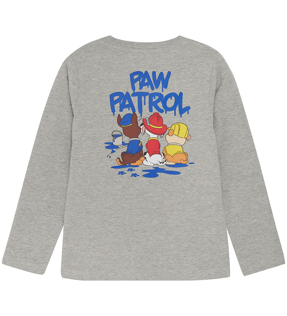 Minymo Bluse - Gråmeleret m. Paw Patrol