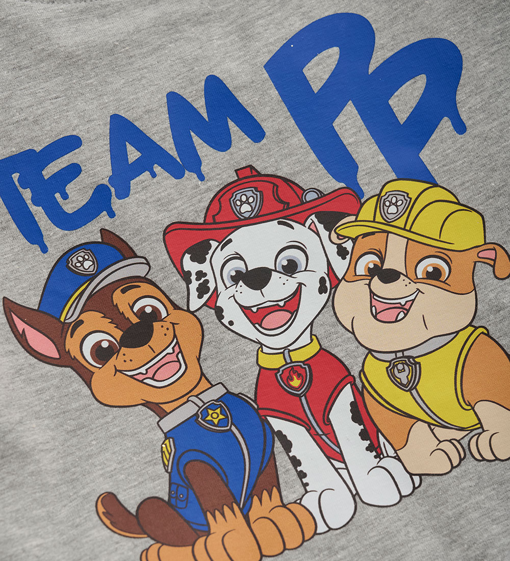 Minymo Bluse - Gråmeleret m. Paw Patrol