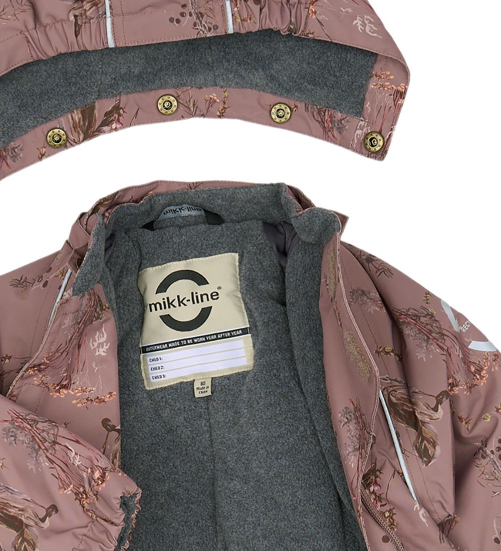 Mikk-Line Flyverdragt - Aop Floral - Twilight Mauve
