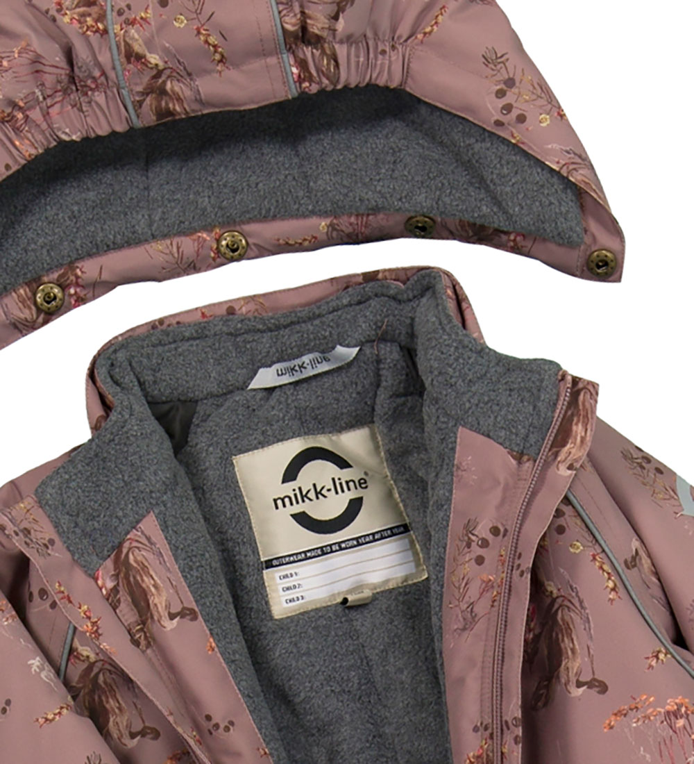 Mikk-Line Flyverdragt - Aop Floral - Twilight Mauve