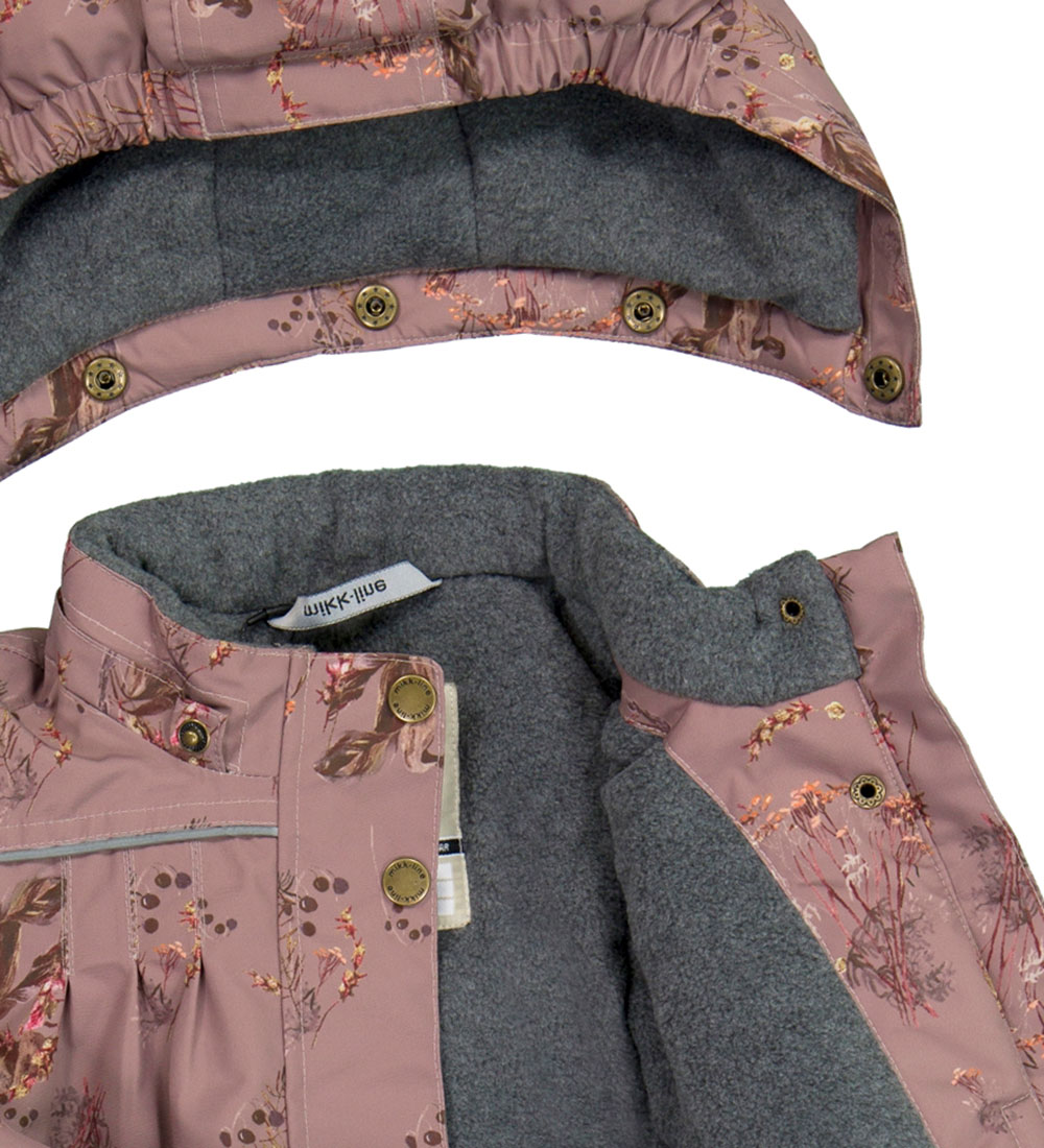 Mikk-Line Vinterjakke - Aop Floral - Twilight Mauve