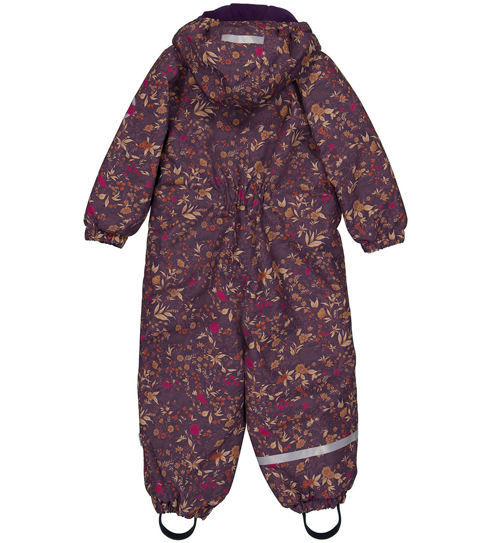 Mikk-Line Flyverdragt - Blomstret AOP - Nightshade