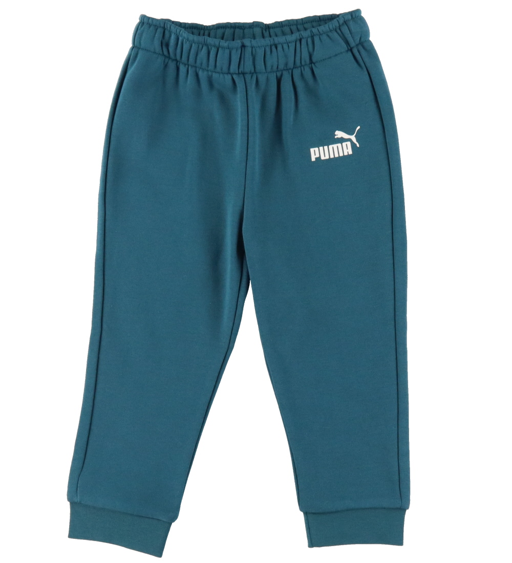 Puma Træningssæt - Minicats ESS Crew Jogger - Cold Green