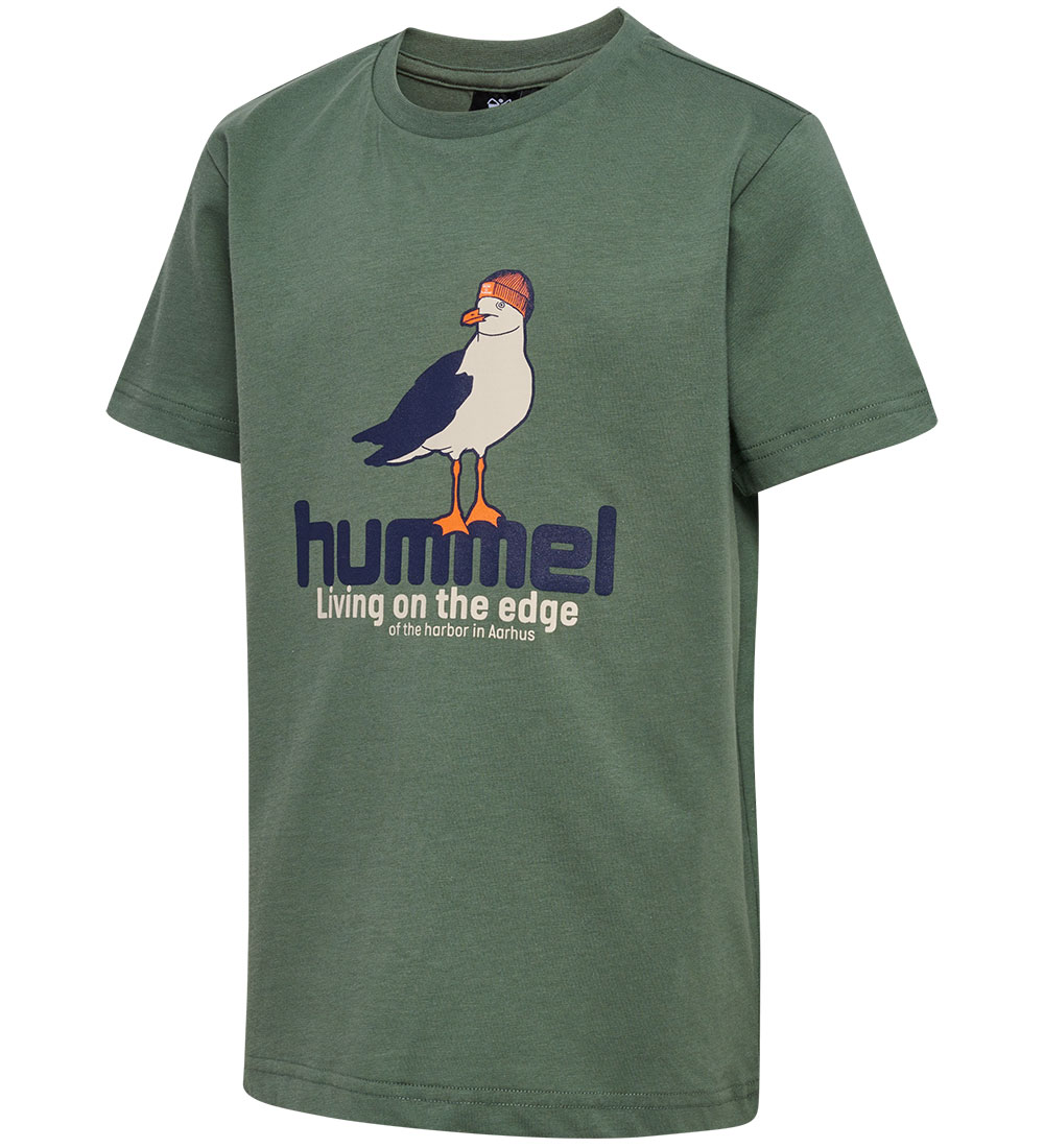 Hummel T-shirt - HmlPrint - Laurel Wreath/Black Iris