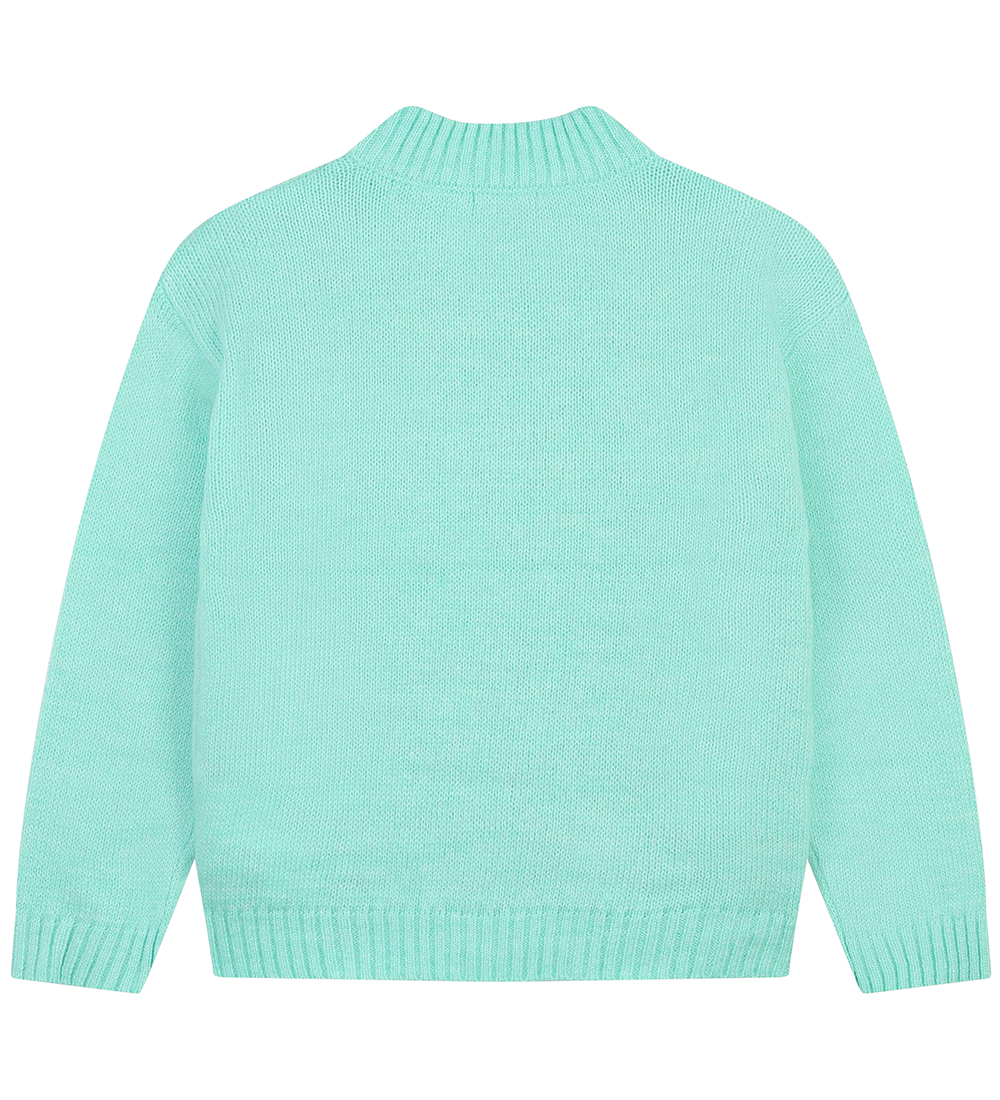 Billieblush Bluse - Strik - Mintgrøn m. Motiv