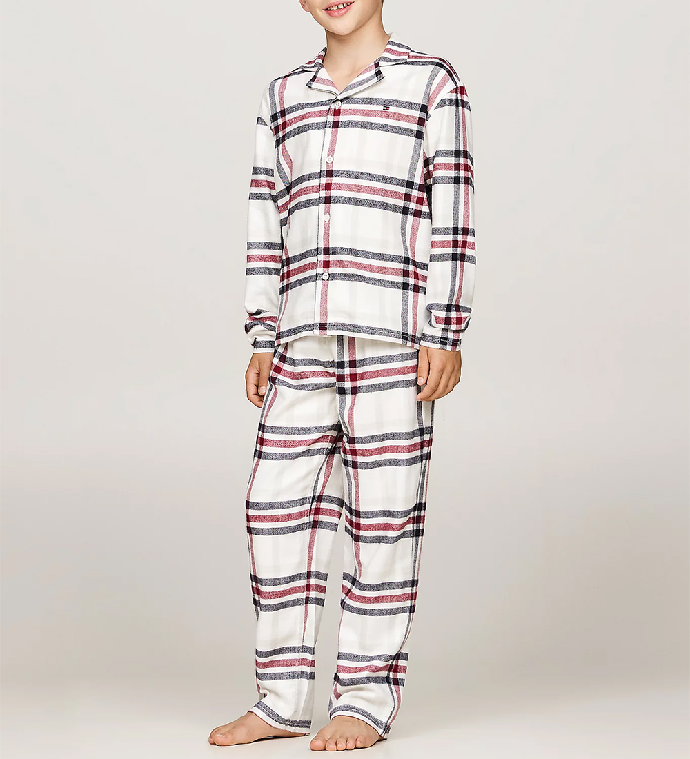 Tommy Hilfiger Nattøj - 2-delt - Heritage Check Ivory
