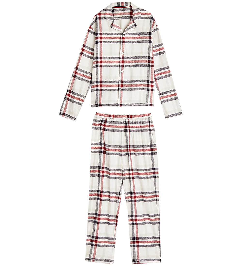 Tommy Hilfiger Nattøj - 2-delt - Heritage Check Ivory