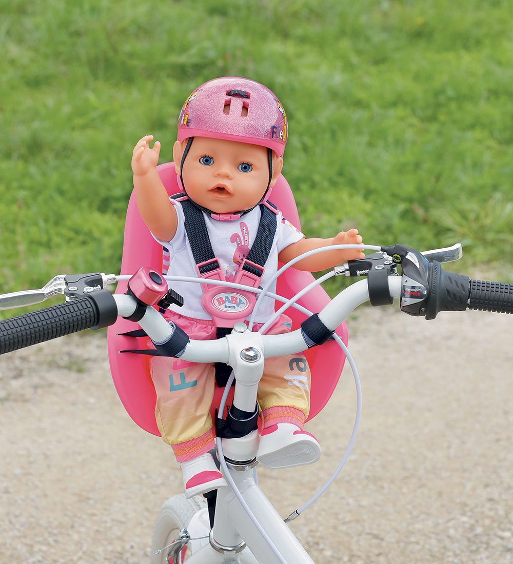 Baby Born Dukketilbehør - Cykelstol - Pink