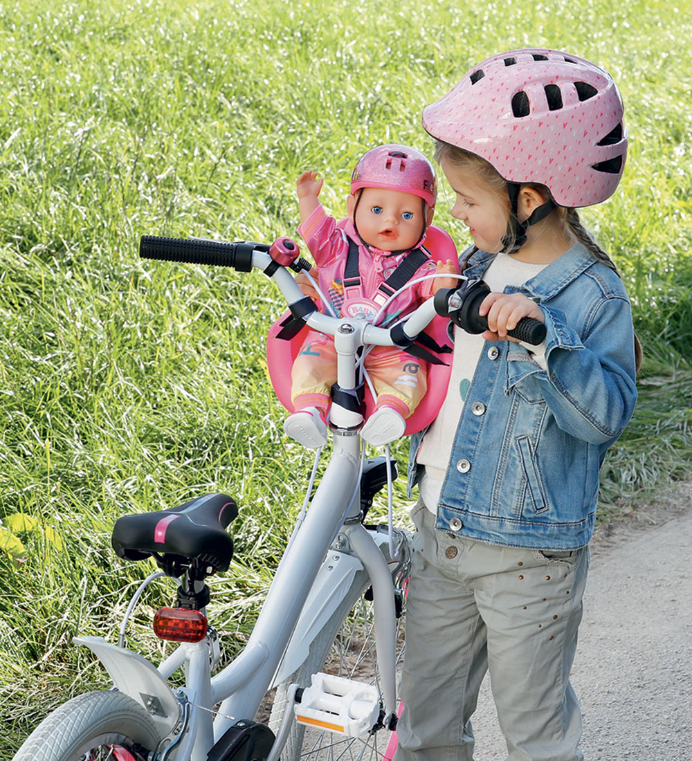Baby Born Dukketilbehør - Cykelstol - Pink