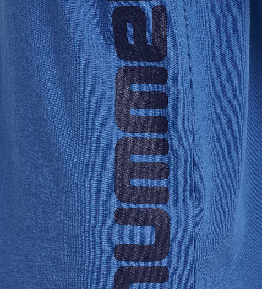 Hummel T-shirt - hmlPrint - Bright Cobalt/Black Iris