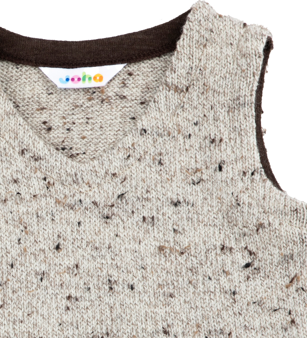 Joha Vest - Strik - Uld - Beige