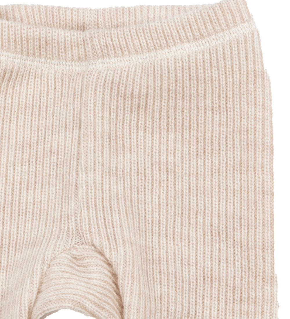 Joha Leggings - Strik - Uld - Creme