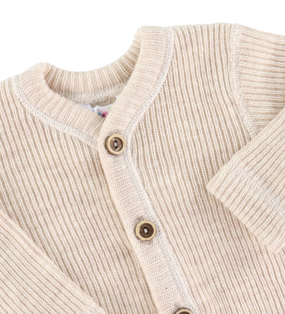 Joha Cardigan - Strik - Uld - Creme