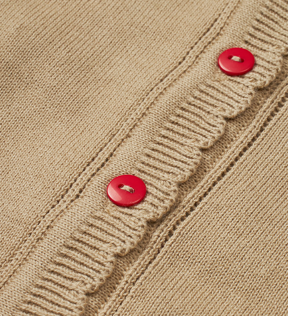 Flöss Cardigan - Strik - Barbara - Tan/Apple