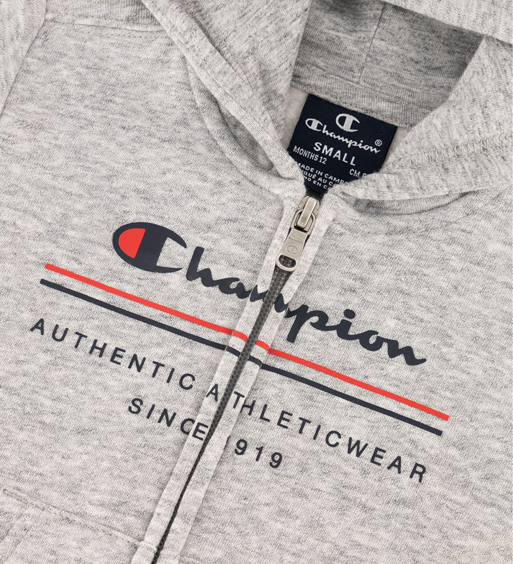 Champion Sweatsæt - Full Zip - New Oxford Grey Melange