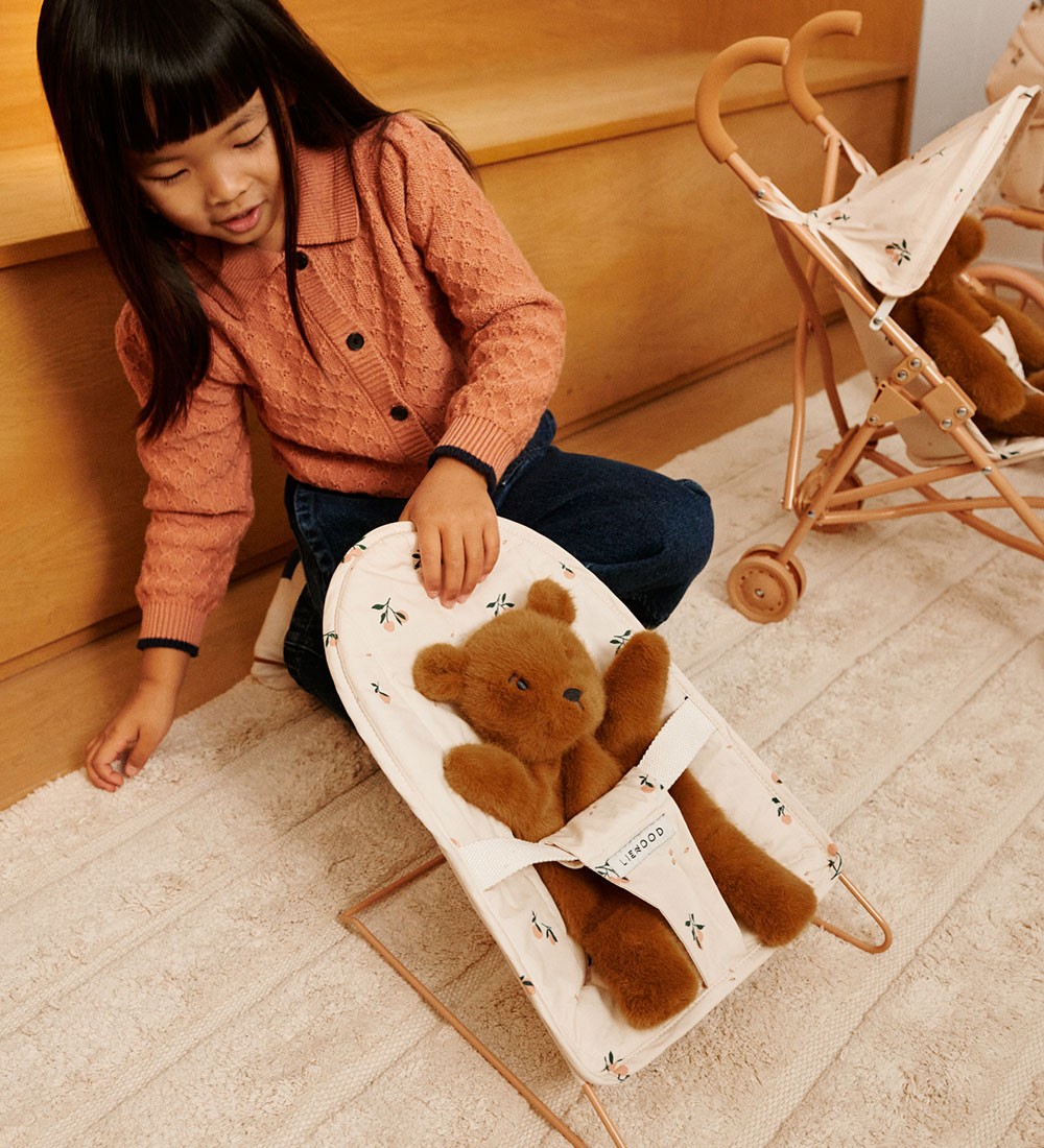 Liewood Dukke Skråstol - Mabel Doll Bouncer - Peach/Sea Shell