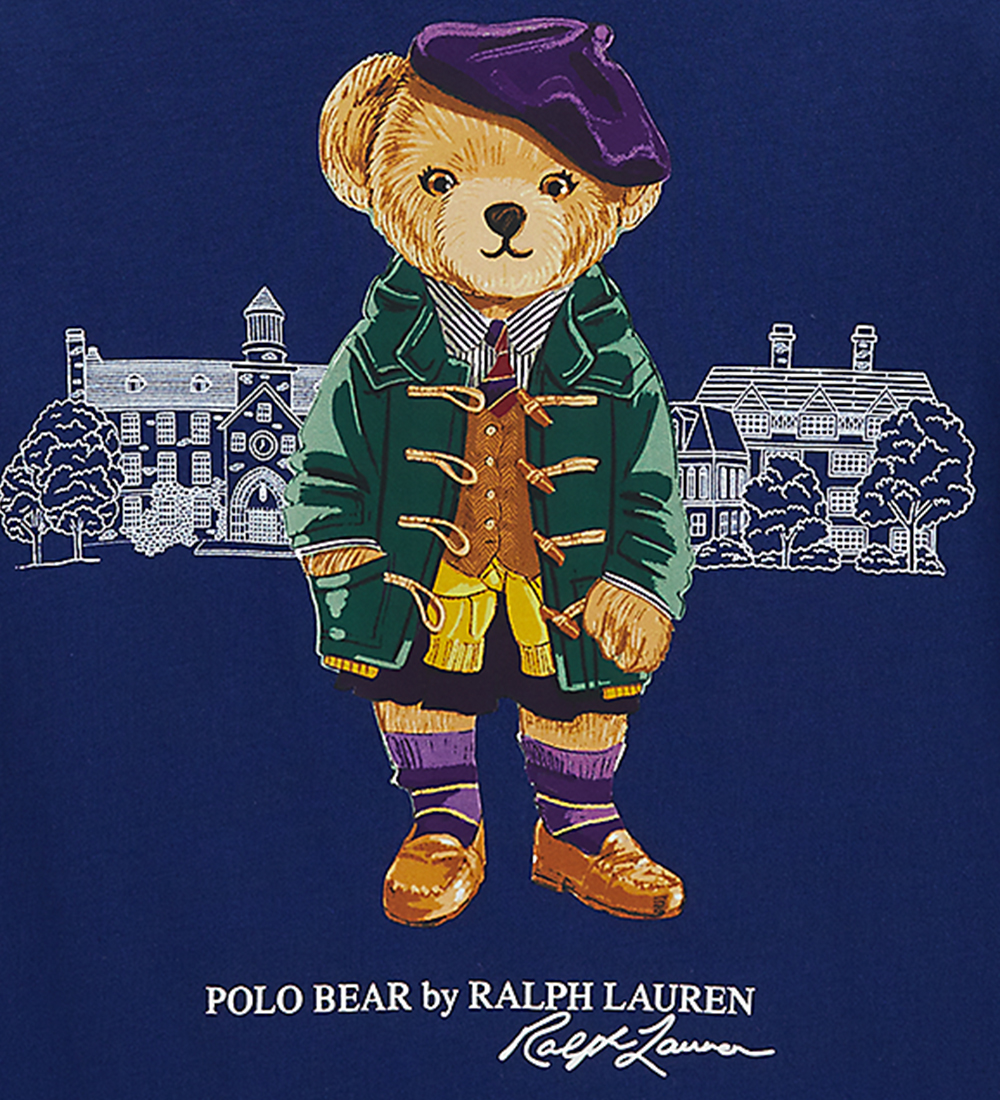 Polo Ralph Lauren Bluse - Blå m. Bamse