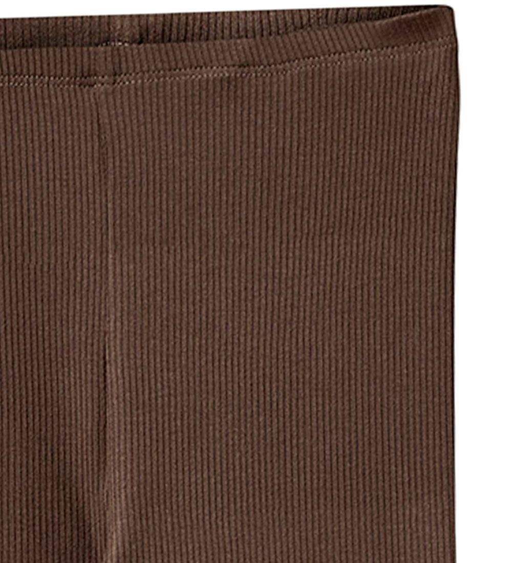 Sofie Schnoor Leggings - Rib - Chocolate Brown