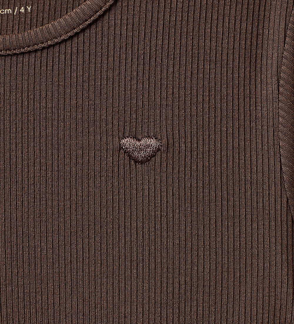 Sofie Schnoor Kjole - Rib - Chocolate Brown