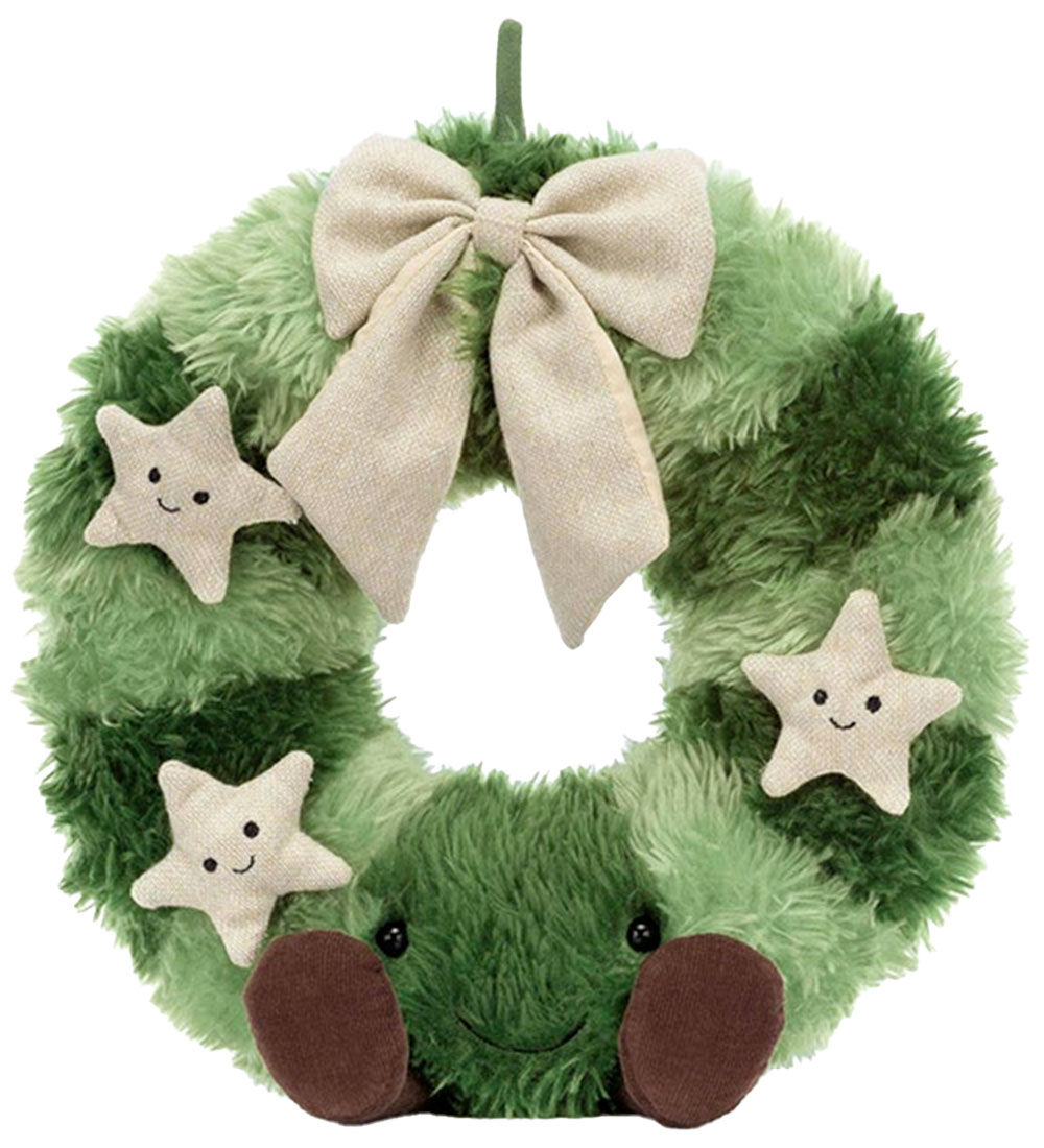 Jellycat Bamse - 18x35 cm - Nordic Spruce Wreath