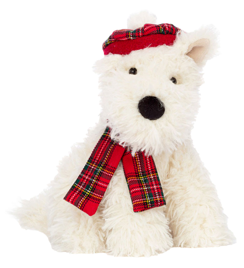 Jellycat Bamse - 12x21 cm - Winter Warmer Munro Scottie Dog