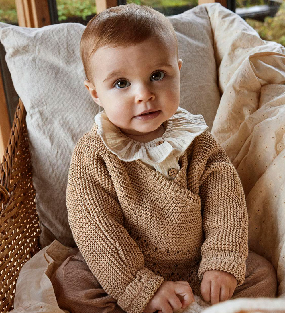 Lil' Atelier Cardigan - Strik - NbfOsanna - Irish Cream