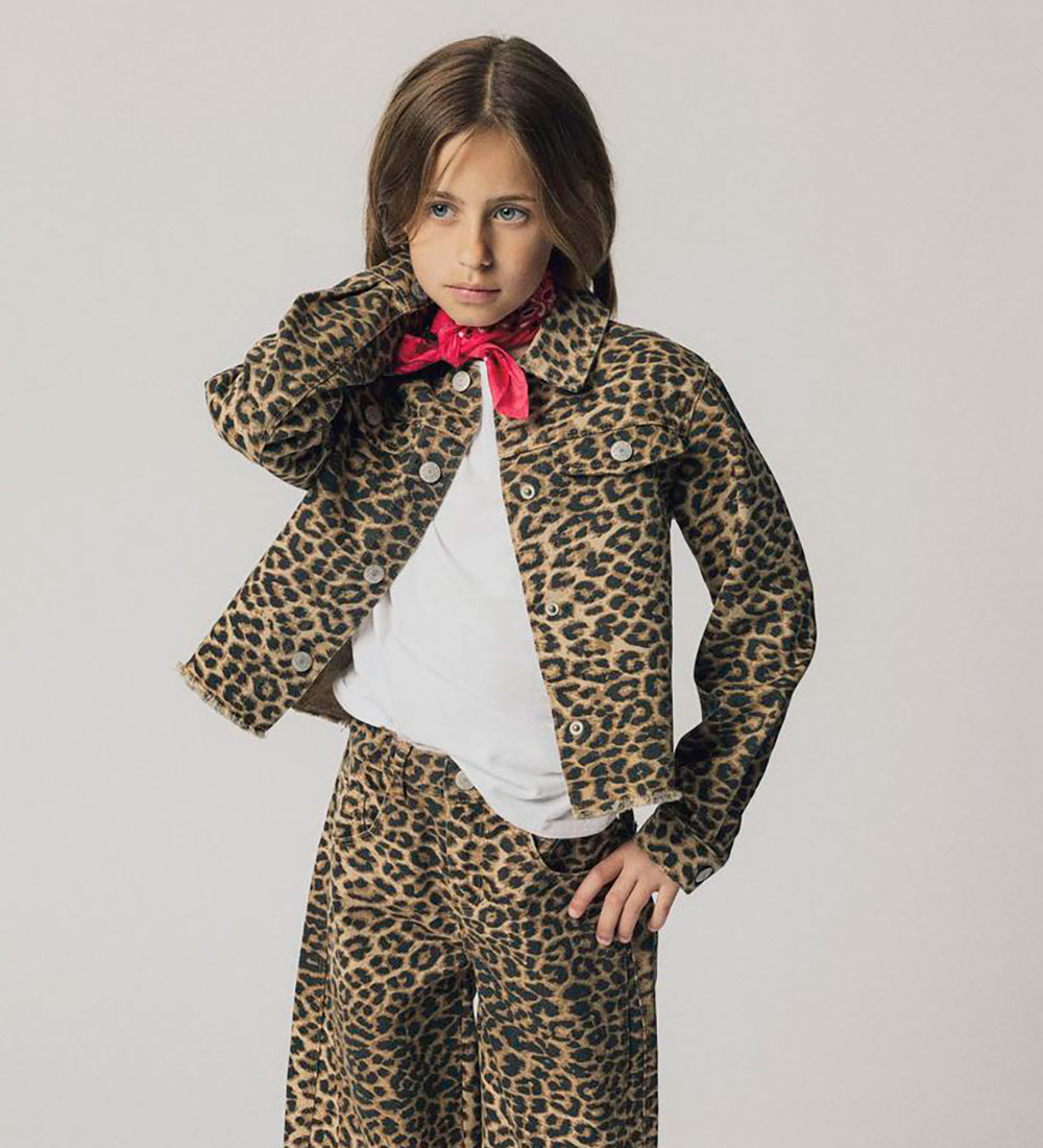 Name It Jakke - NkfOlivia - Silver Mink/Leopard