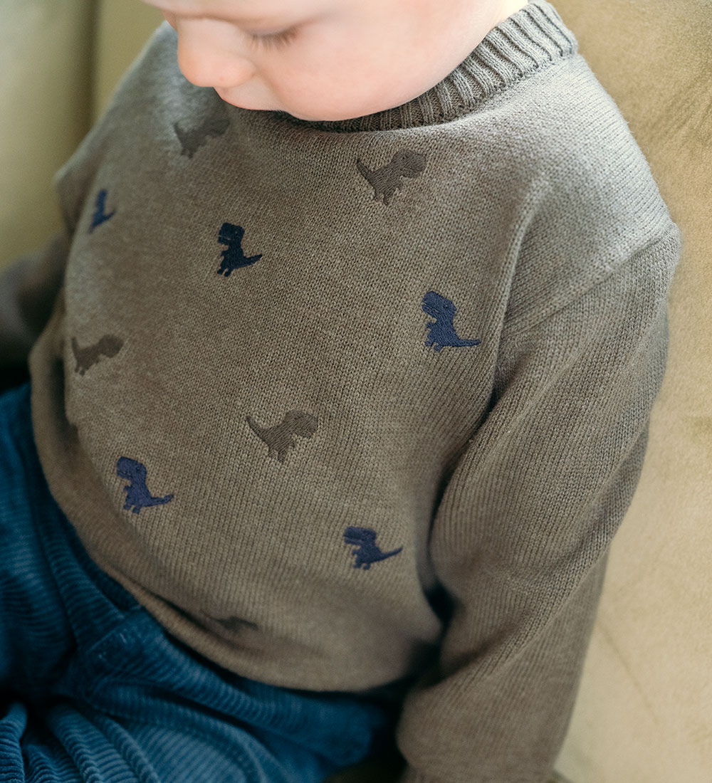 Hust and Claire Bluse - Strik - Pelle - Ivy Melange m. Dinosaure