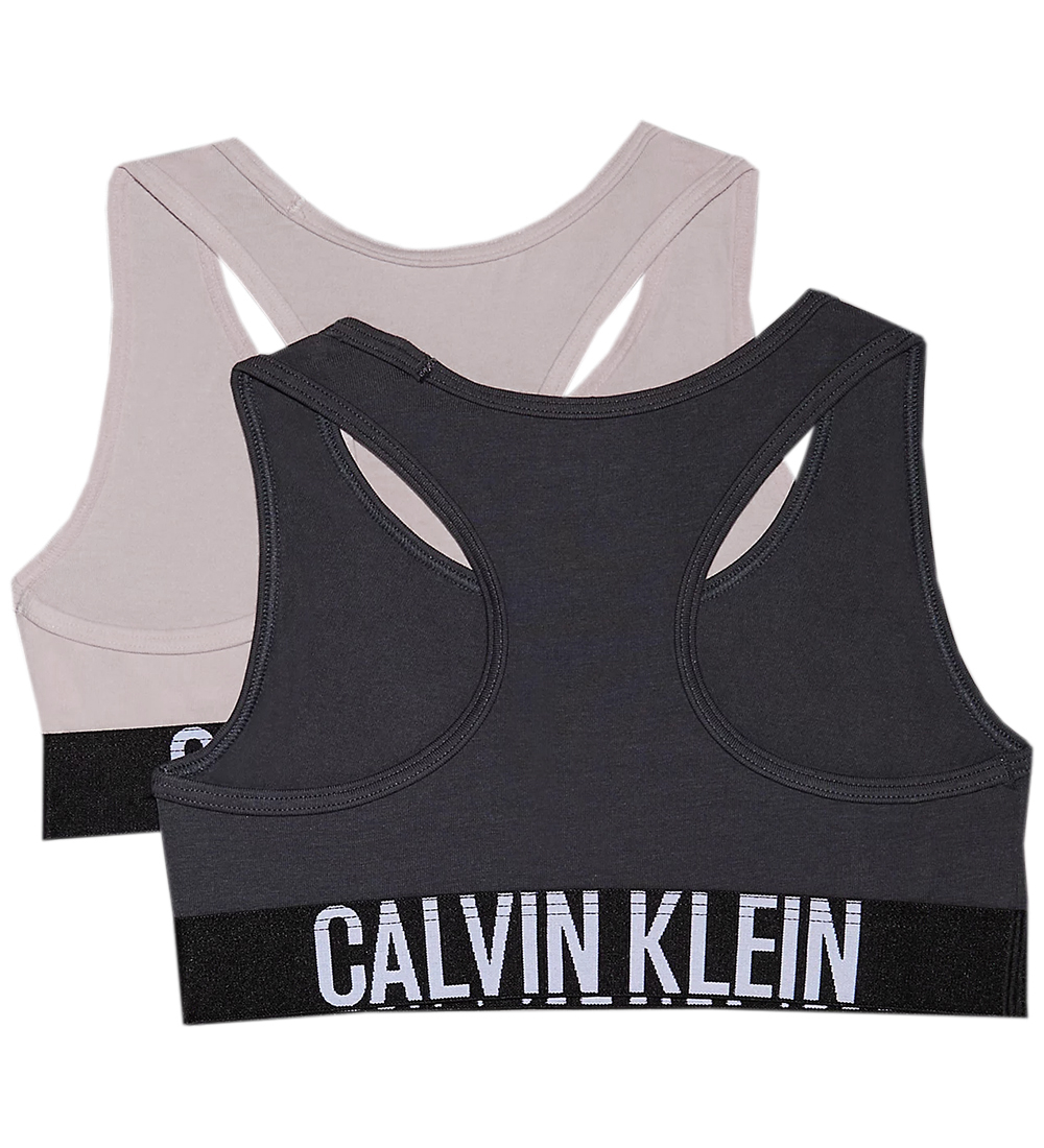 Calvin Klein Toppe - 2-pak - Bralette - Gullgray/Ebony
