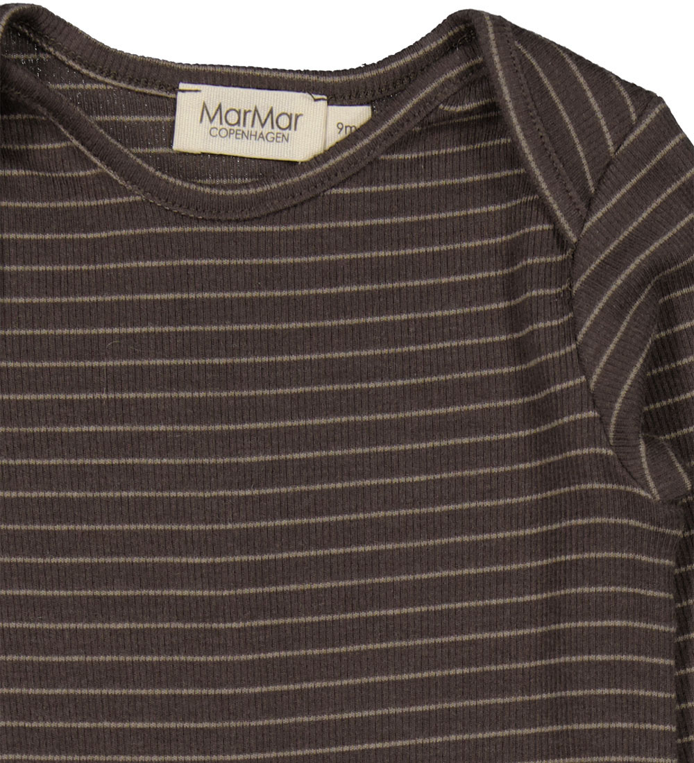 MarMar Body l/æ - Rib - Modal - Ben - Nori Green Stripe