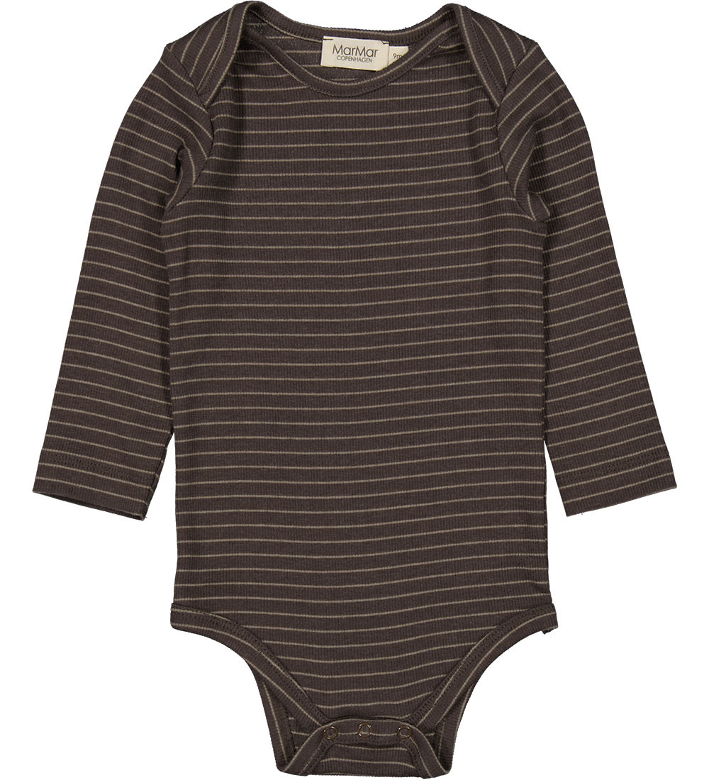 MarMar Body l/æ - Rib - Modal - Ben - Nori Green Stripe