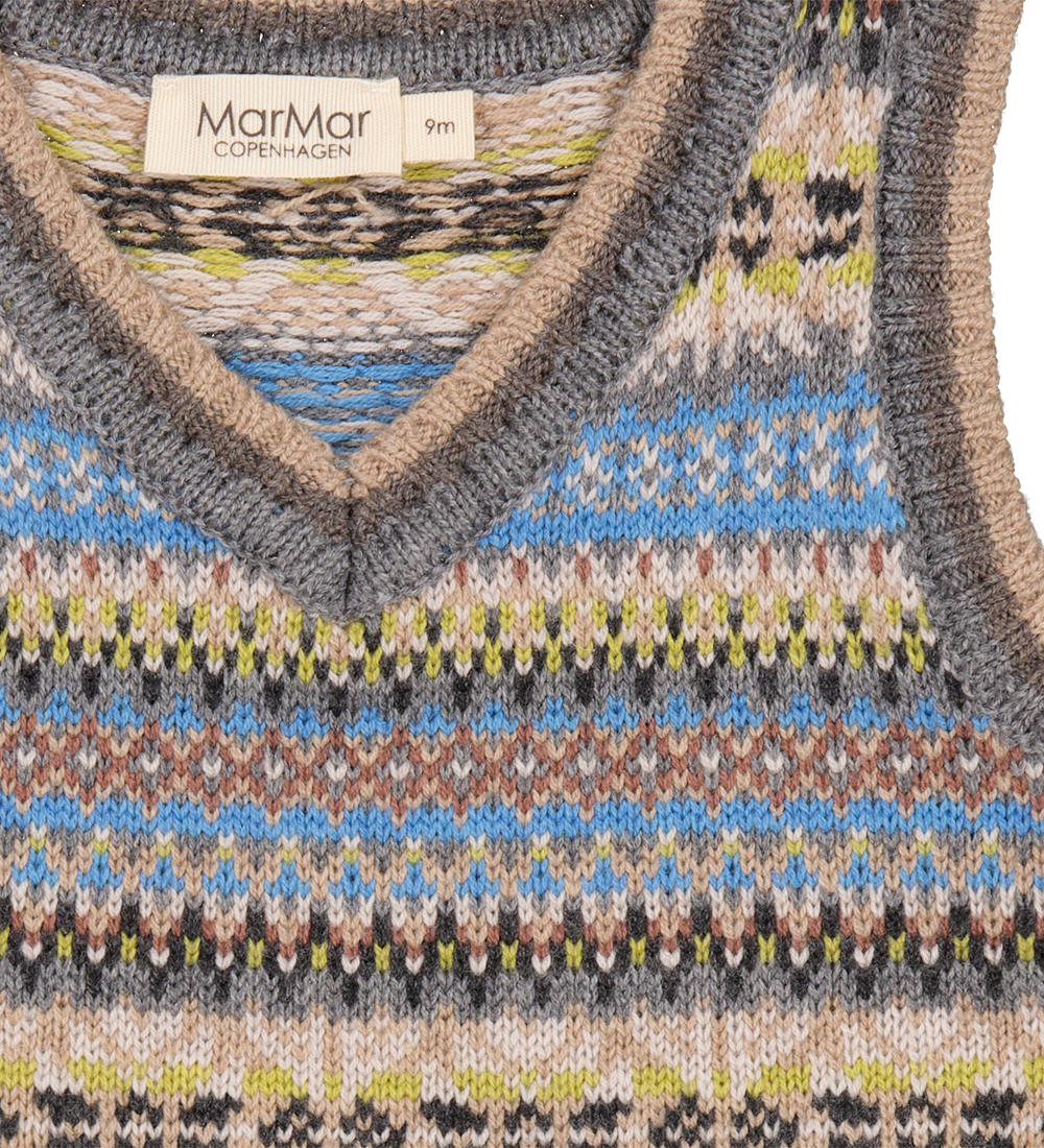 MarMar Vest - Uld/Bomuld - Taj B - Fair Isle