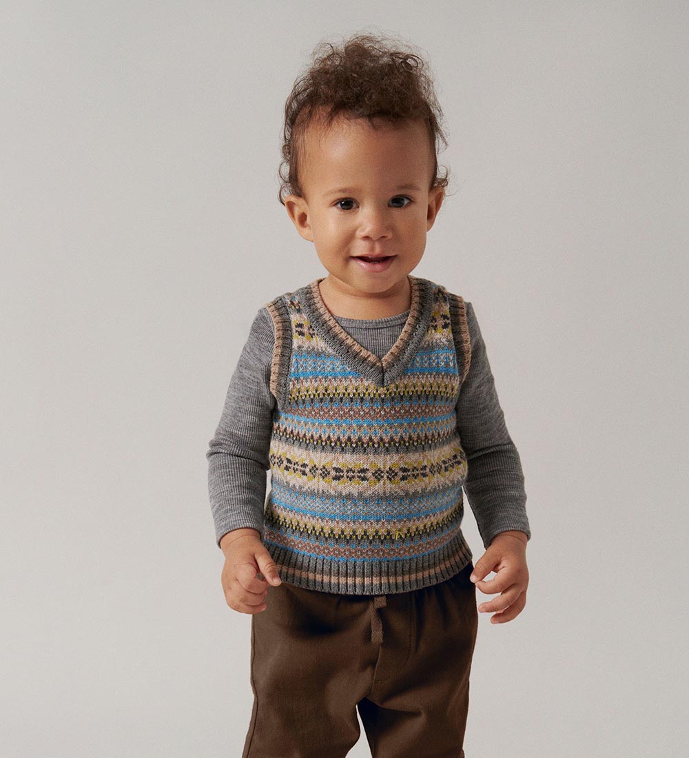 MarMar Vest - Uld/Bomuld - Taj B - Fair Isle