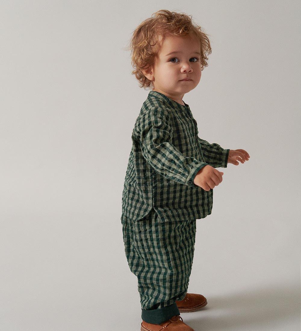MarMar Skjorte - Totoro - Dark Leaf Check