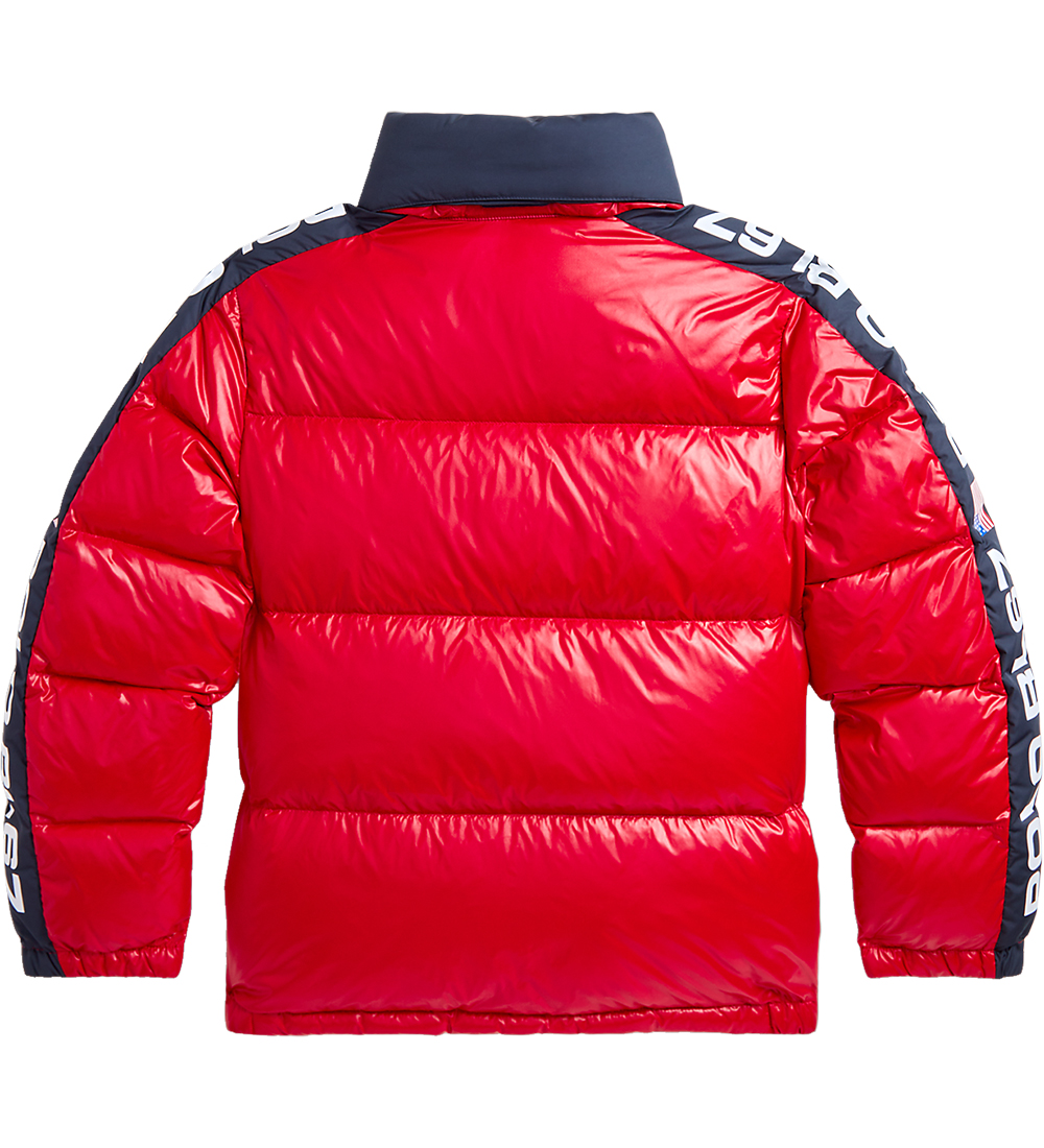 Polo Ralph Lauren Dunjakke - Rød m. Sort