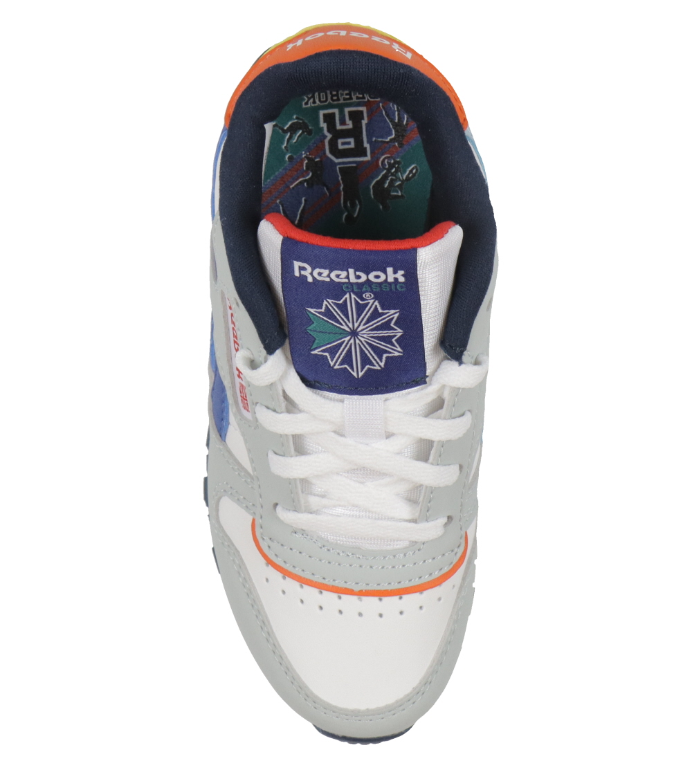 Reebok Sko - Classic Leather - Running - Moon/Navy/Rød