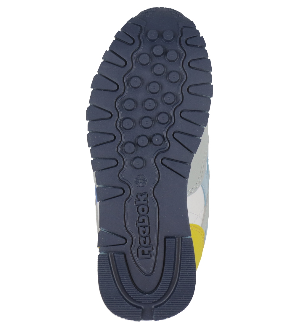 Reebok Sko - Classic Leather - Running - Moon/Navy/Rød