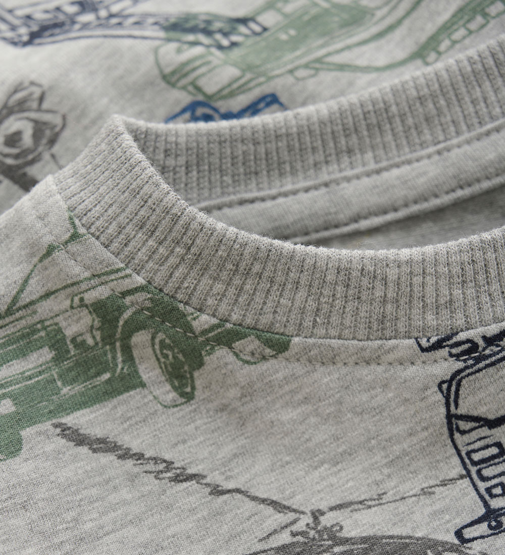 Minymo Bluse - Grey Melange