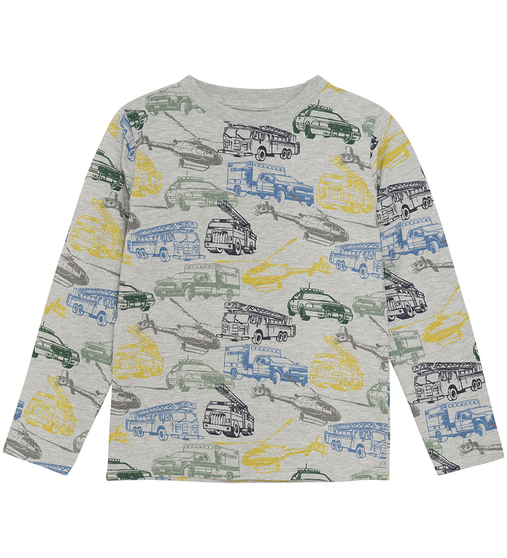 Minymo Bluse - Grey Melange