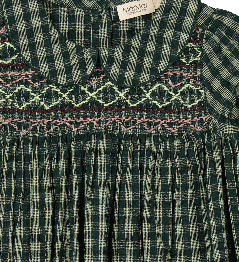 MarMar Kjole - Dabina - Dark Leaf Check