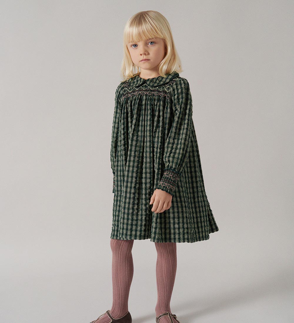 MarMar Kjole - Dabina - Dark Leaf Check