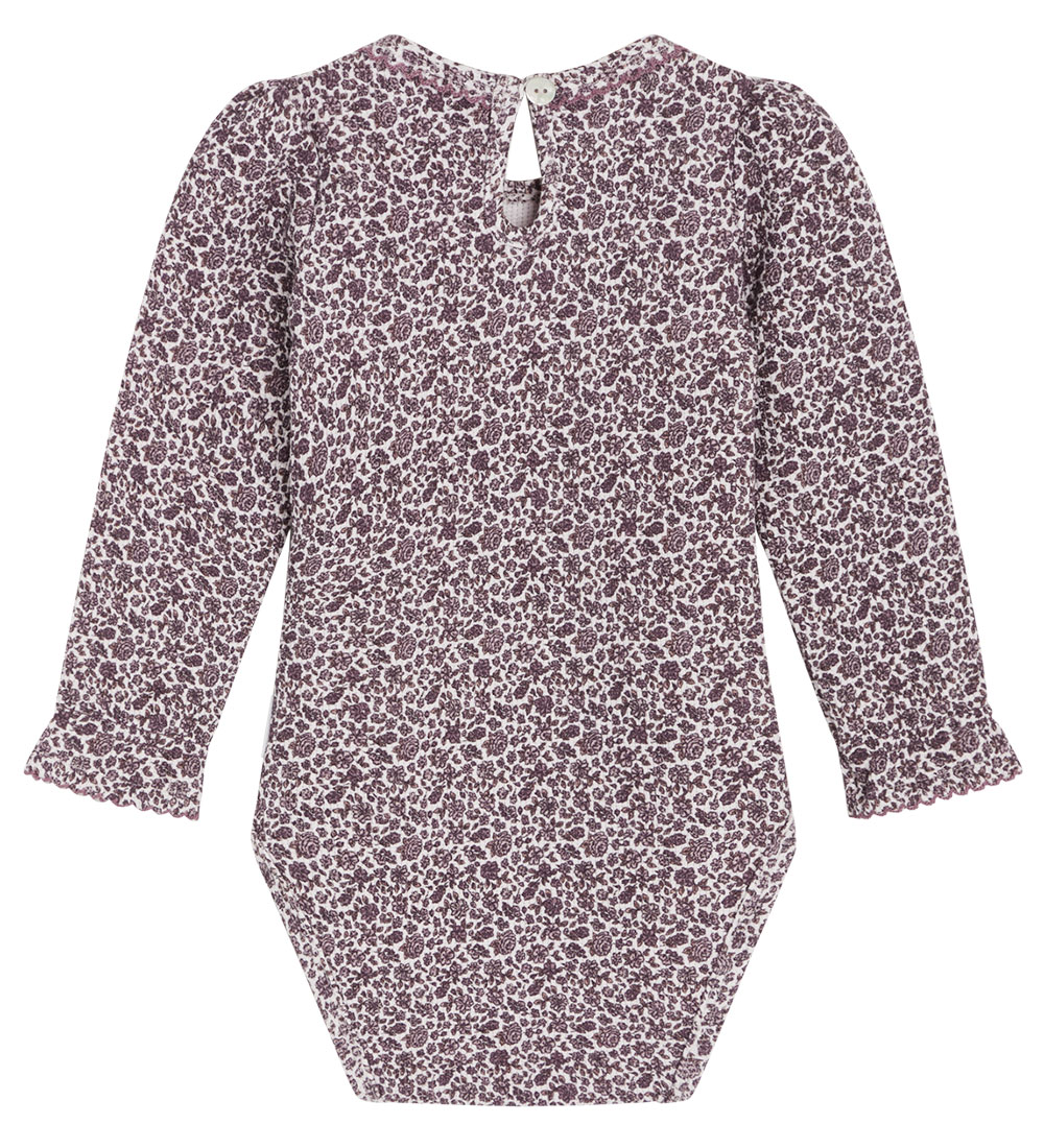 Hust and Claire Body l/æ - Vaflet - Beatrix - Gray Lilac m. Blom