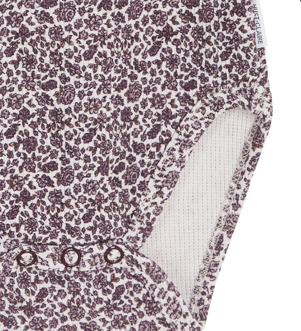 Hust and Claire Body l/æ - Vaflet - Beatrix - Gray Lilac m. Blom