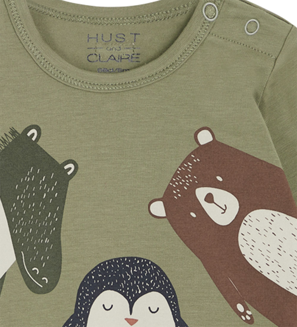 Hust and Claire Body l/æ - Buster - Turtle Green m. Dyr