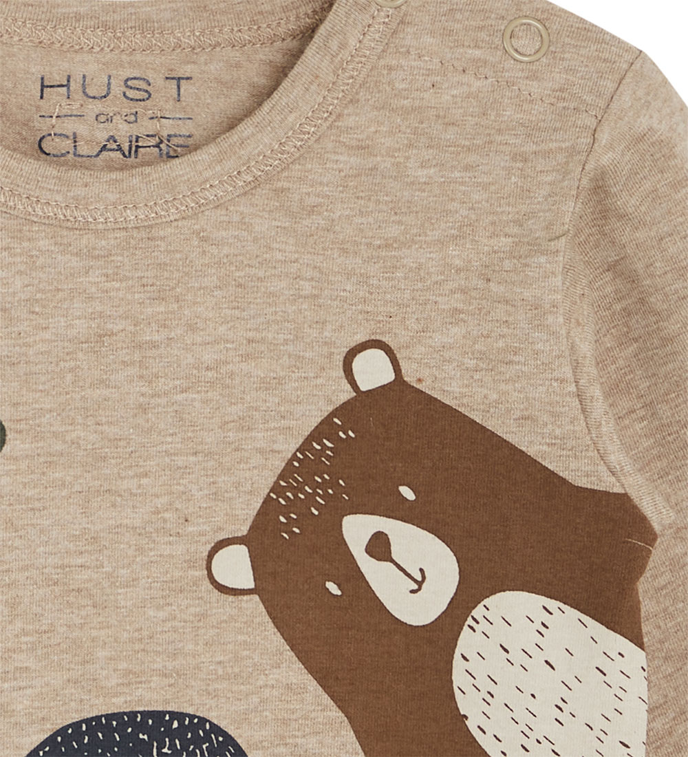 Hust and Claire Body l/æ - Buster - Beige Melange m. Dyr