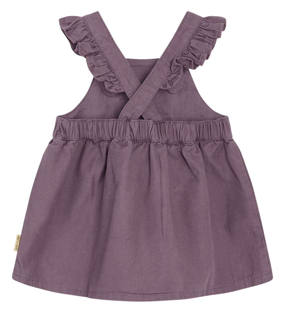 Hust and Claire  Kjole - Dream - Dark Plum m. Blomster